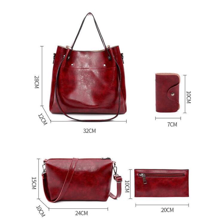 Riley™ - Vintage Soft 4-Piece Leather Bag Set