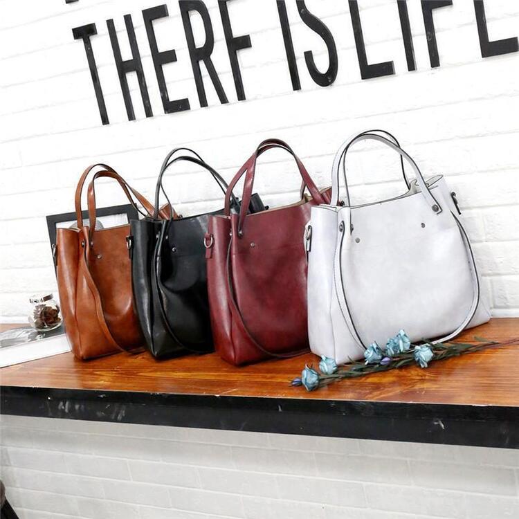 Riley™ - Vintage Soft 4-Piece Leather Bag Set