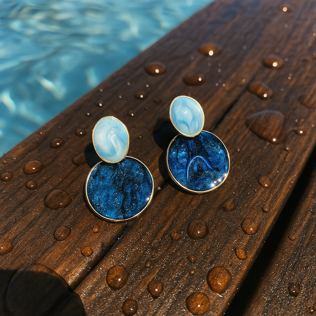 Eliara | Sky and Seabed Earrings