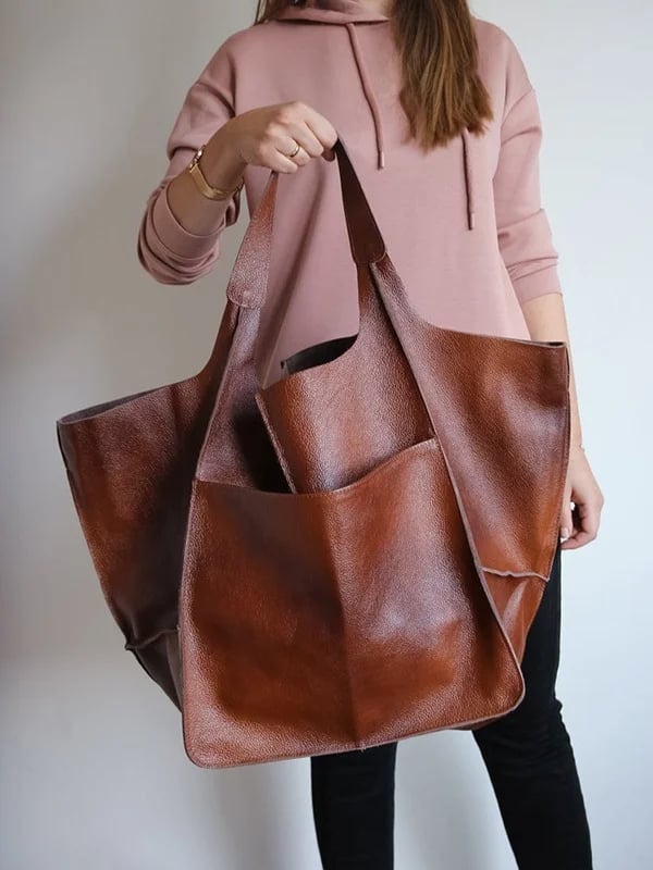 Scarlett™ Luxe Grandeur | Soft shoulder Leather bag