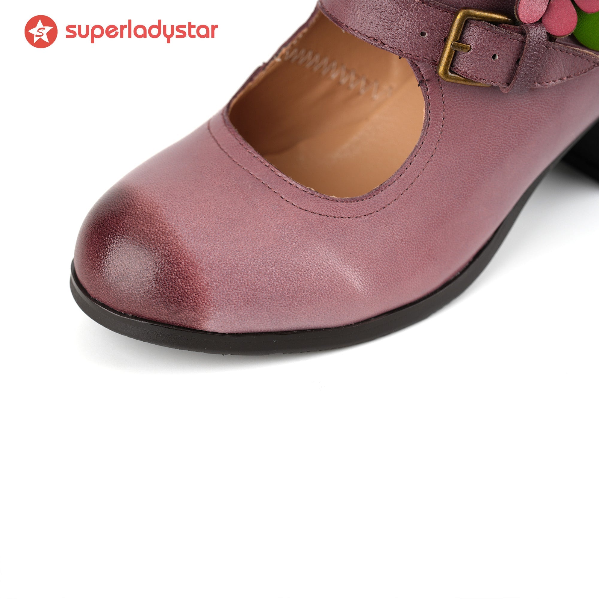 Floral Buckle Elegance Meets Ankle Boots