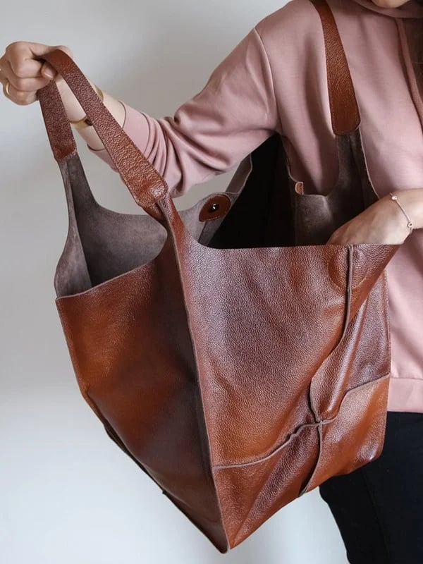 Scarlett™ Luxe Grandeur | Soft shoulder Leather bag