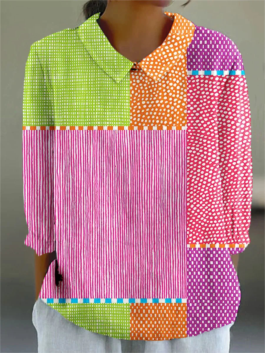 Isabelle - Vintage Colorful Blouse