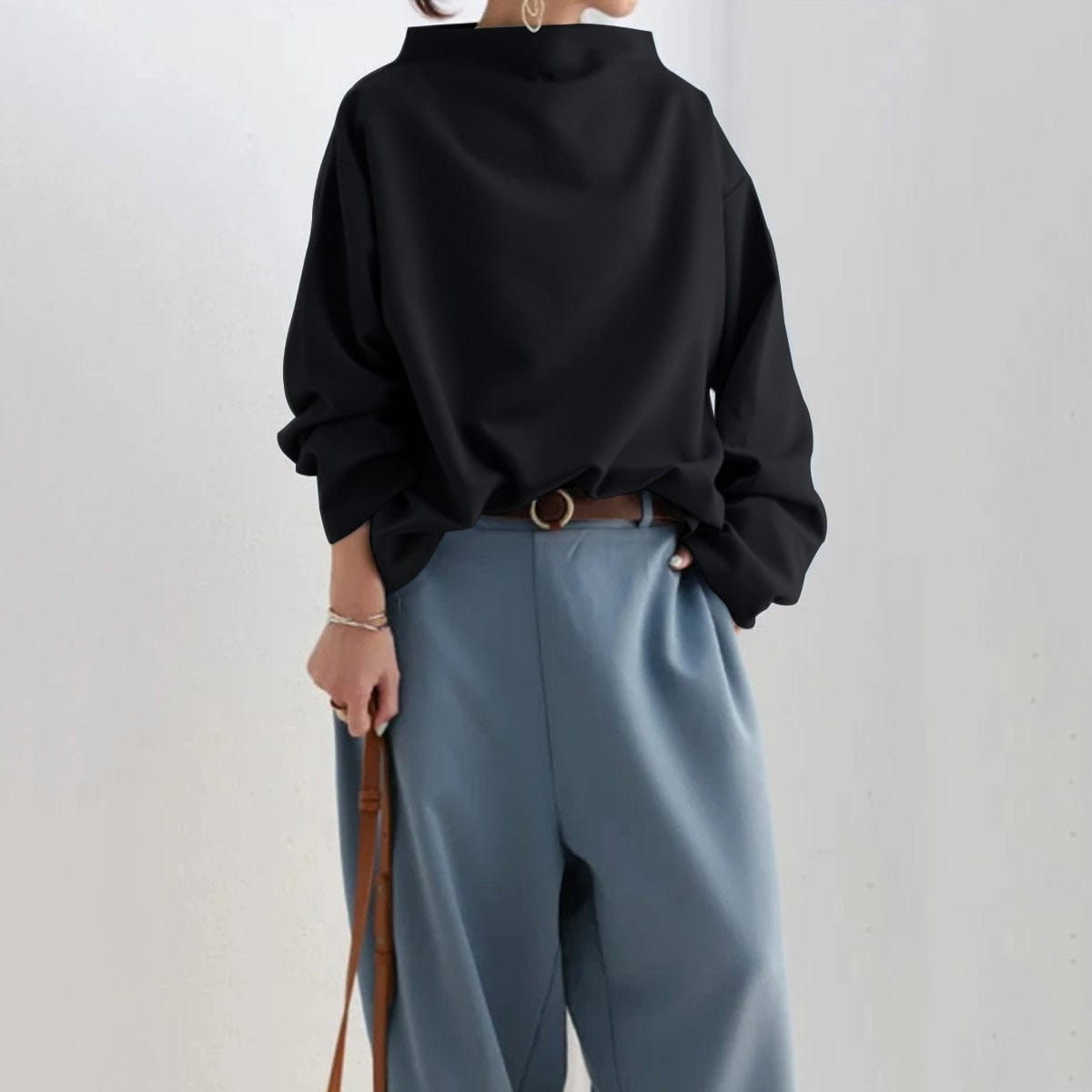 Elly | High-Neck Soft Knit Top