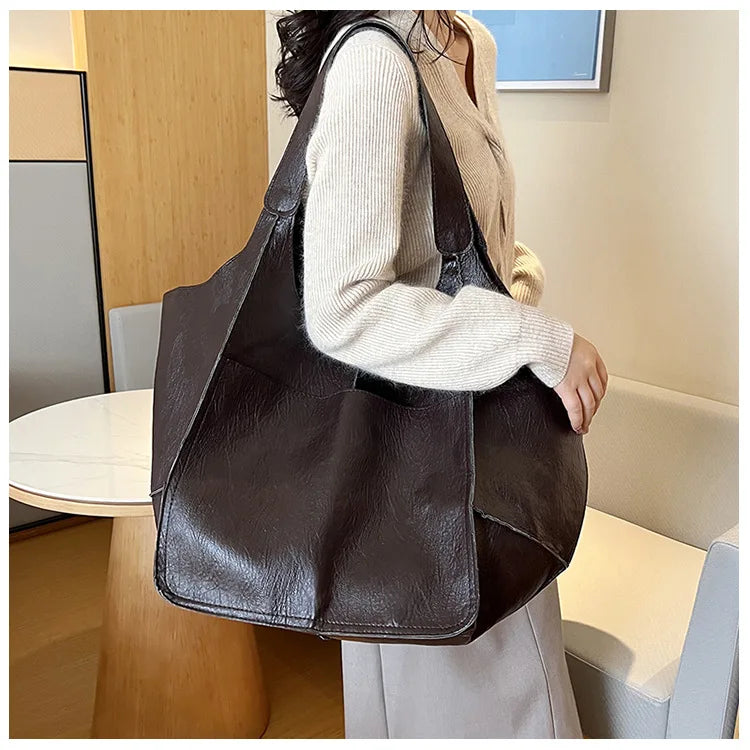 Scarlett™ Luxe Grandeur | Soft shoulder Leather bag