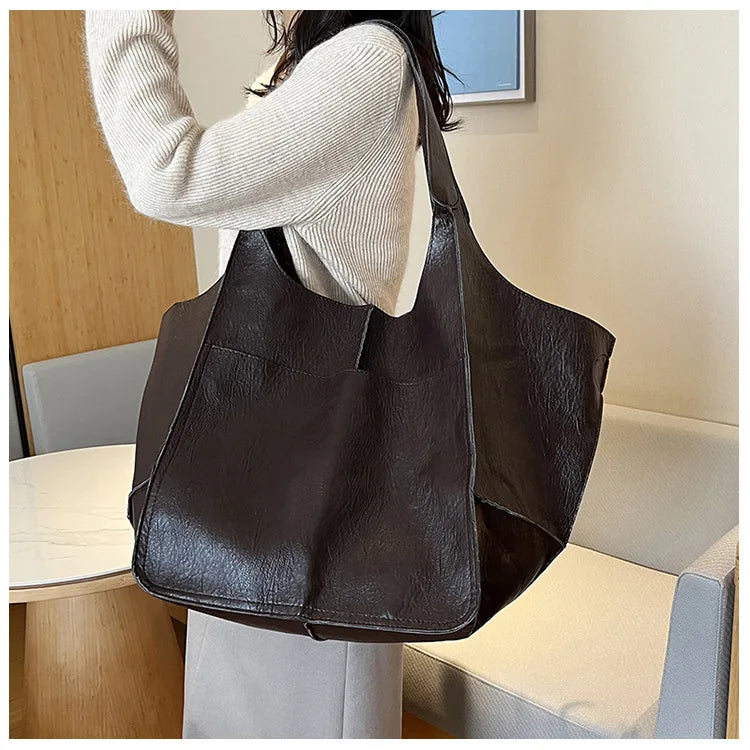 Scarlett™ Luxe Grandeur | Soft shoulder Leather bag