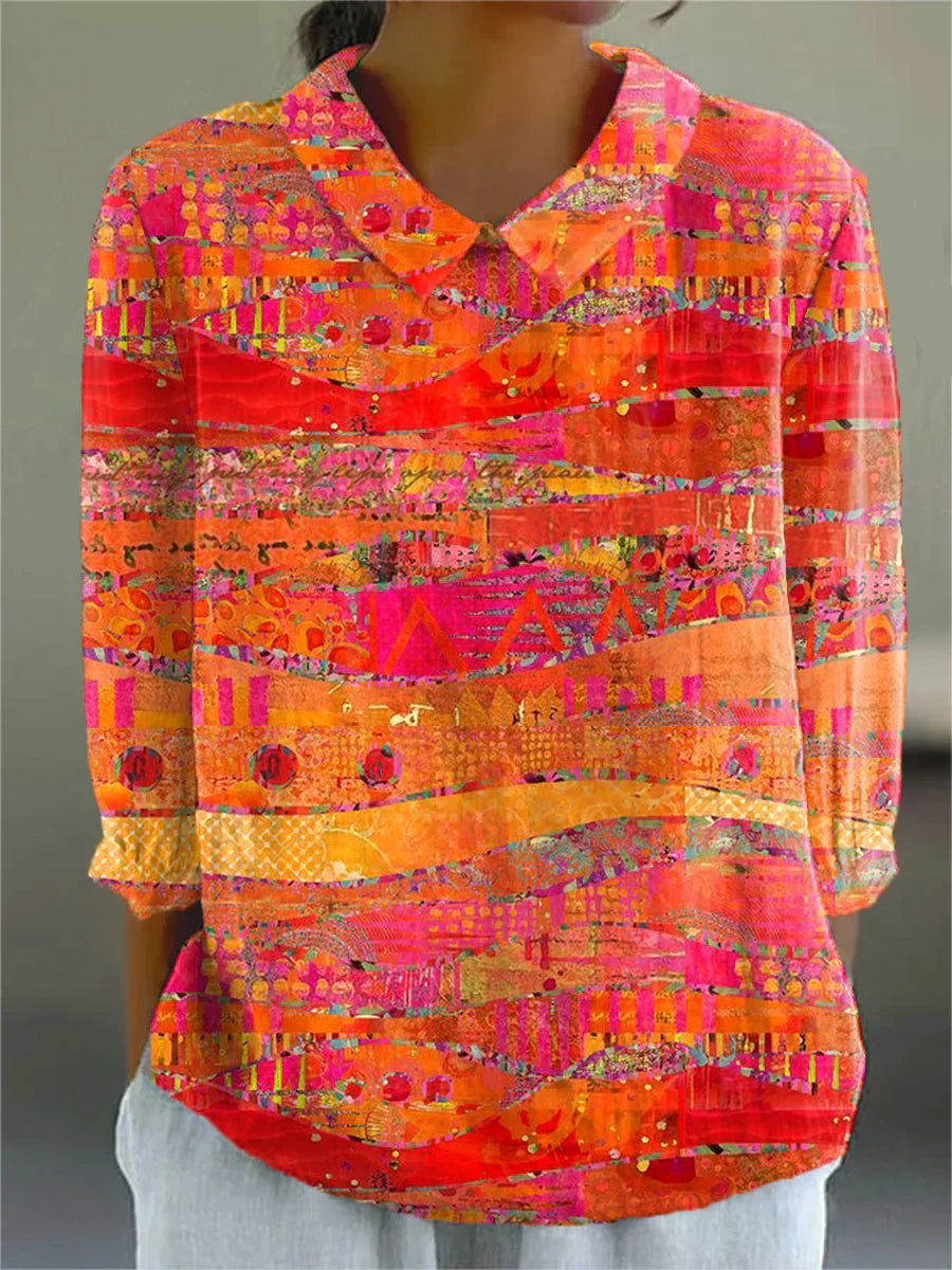 Sheena - Vintage Colorful Blouse