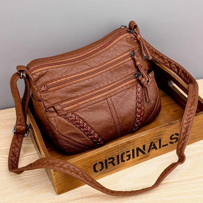 Zoe™ Classic Harmony | Stylish Compact Leather Bag