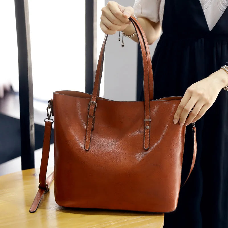 Peyton™ Elegance | Vintage Shoulder Leather Handbag