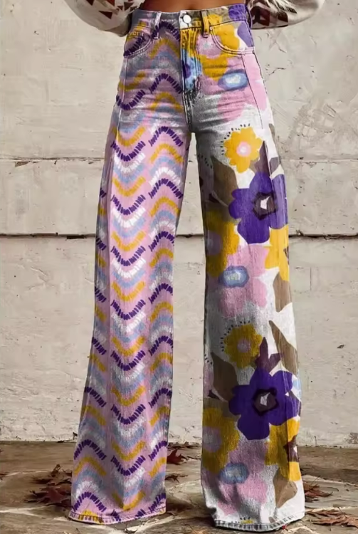 Paisley | Vintage Boho Artistic Flare Pants