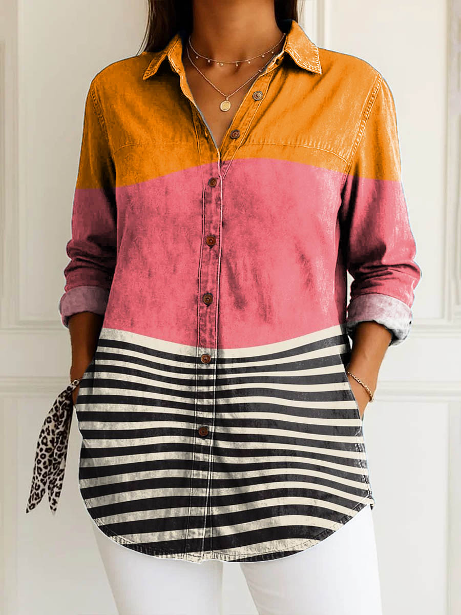 Emilie | Vibrant Stripe Shirt