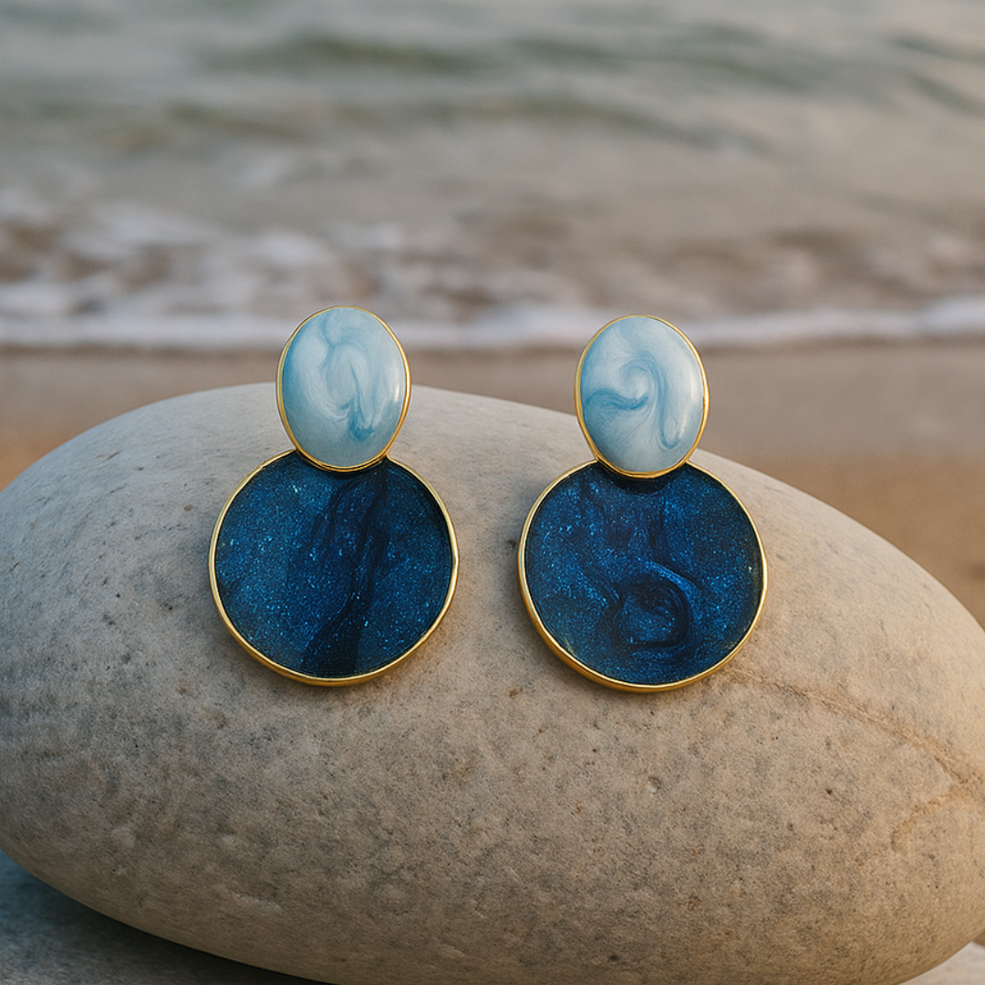 Eliara | Sky and Seabed Earrings