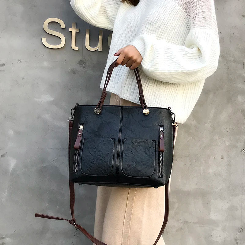 Avery™ Timeless Elegance | Leather Shoulder Bag