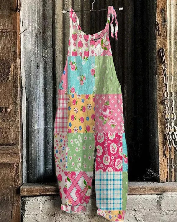 Bohemian Floral Overall - Effortless Style for Women, All-Day Comfort