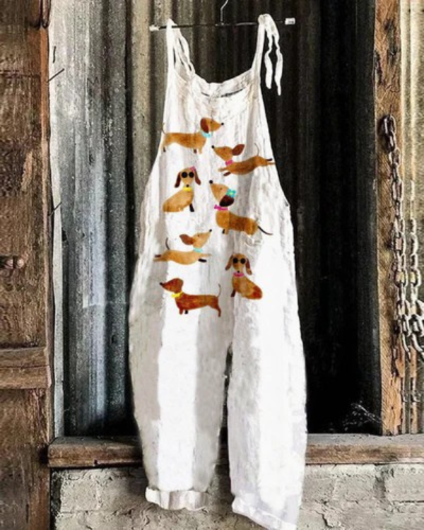 Vintage Floral Overall - Elegant Comfort for Women, Perfect for Any Occasion