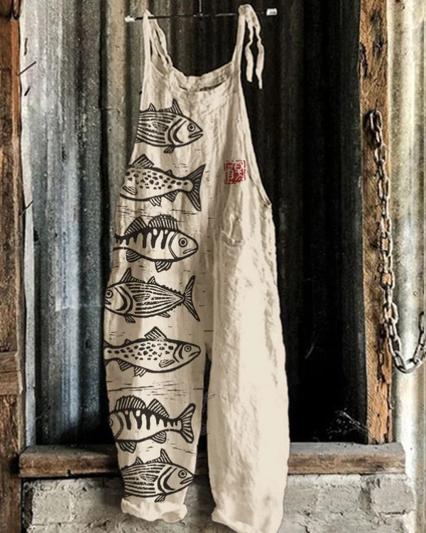 Vintage Floral Overall - Elegant Comfort for Women, Effortless Style