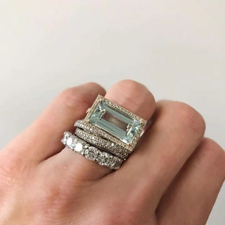 Marilys | Sea Glass Ring Set