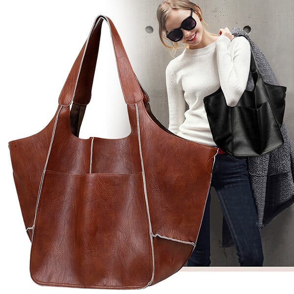 Scarlett™ Luxe Grandeur | Soft shoulder Leather bag