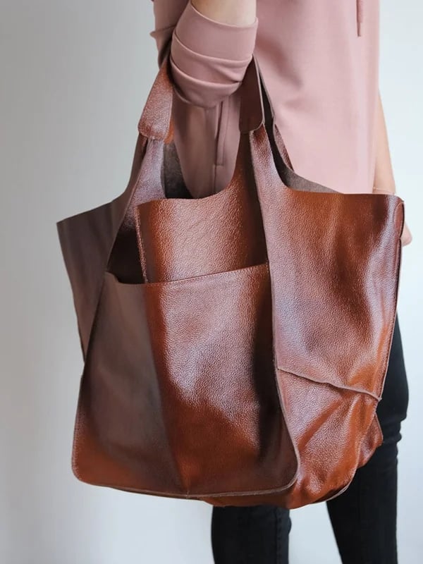 Scarlett™ Luxe Grandeur | Soft shoulder Leather bag