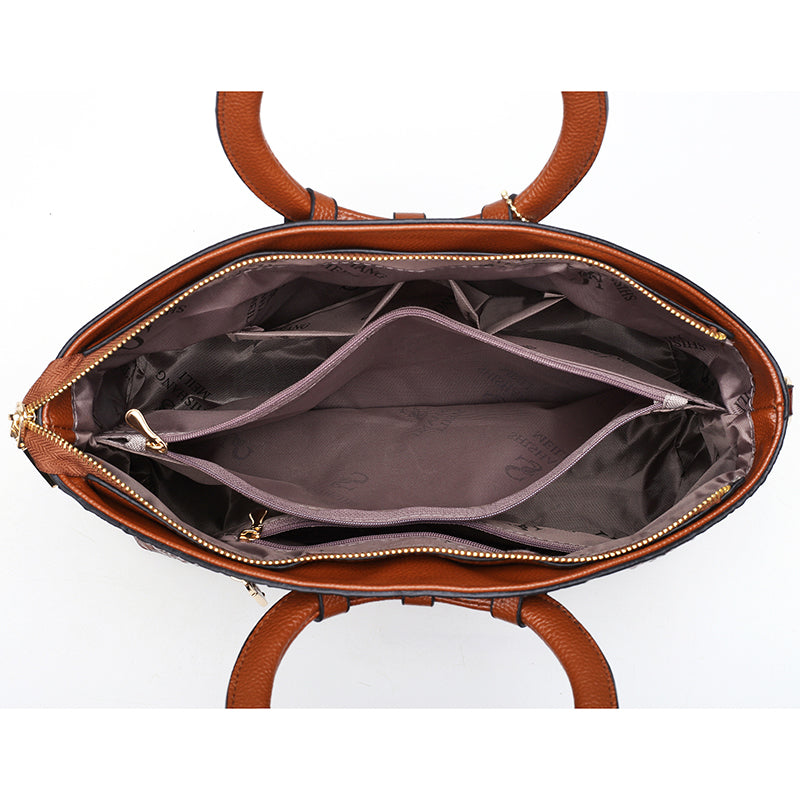 Ella™ Classic Croc | Versatile Vintage Leather Bag